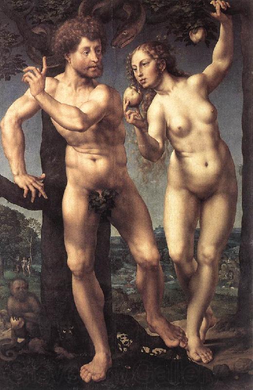 GOSSAERT, Jan (Mabuse) Adam and Eve safg